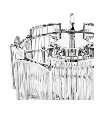 HomeDor Leo 3 Tiers Chandelier in gold/chrom finish