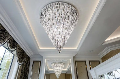 HomeDor Extra Large Flush Mount Light for Lobby/Hotel/High-ceiling Living Room