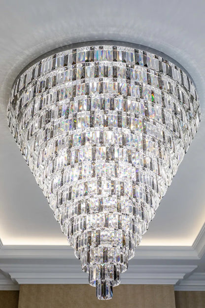 HomeDor Extra Large Flush Mount Light for Lobby/Hotel/High-ceiling Living Room