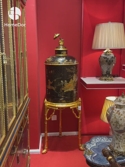 HomeDor × FH&Home | Chinoiserie Lacquered Side Cabinet