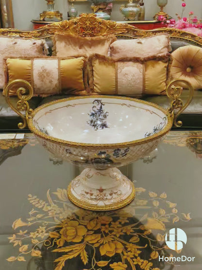 Rococo Scroll Handle Tazza Collection