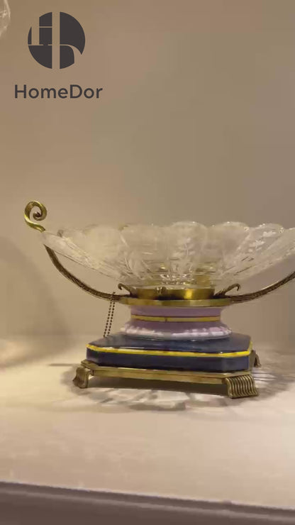 HomeDor × FH&Home | Prague Collection Rococo-inspired Crystal Glass Fruit Platter