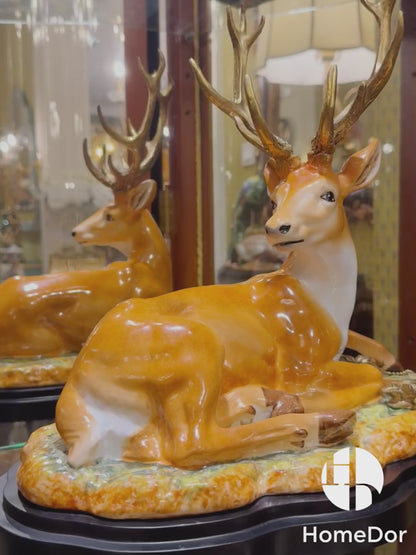 HomeDor Luxury Majestic Sika Deer Sculpture