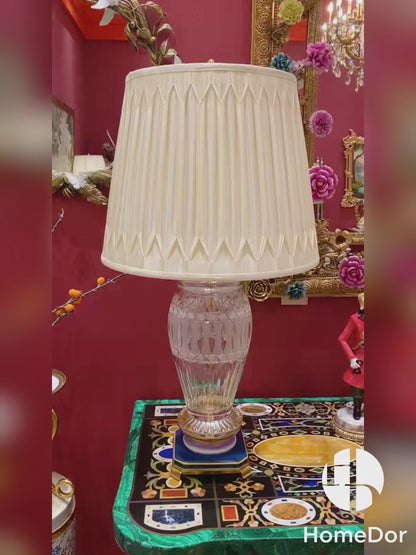 HomeDor × FH&Home | Elegant Classic Crystal Table Lamp