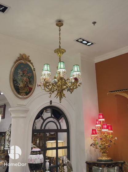 HomeDor × FH&Home | California Sunset Flower Embellished Chandelier