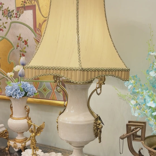 Perfect for traditional, transitional, or vintage-inspired spaces, this lamp acts as a sophisticated accent piece. 