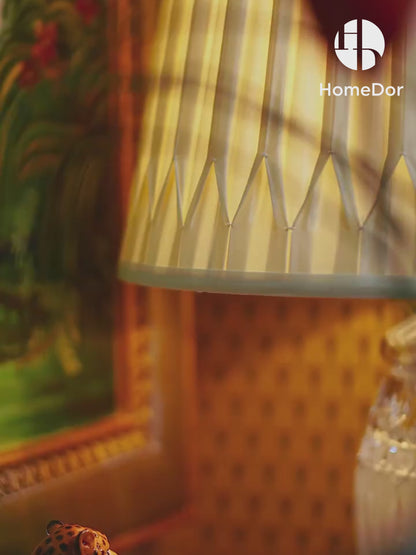 HomeDor × FH&amp;Home | Elegante lámpara de mesa clásica de cristal