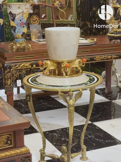 HomeDor × FH&Home | Ornate Elephant Base Decorative Planter