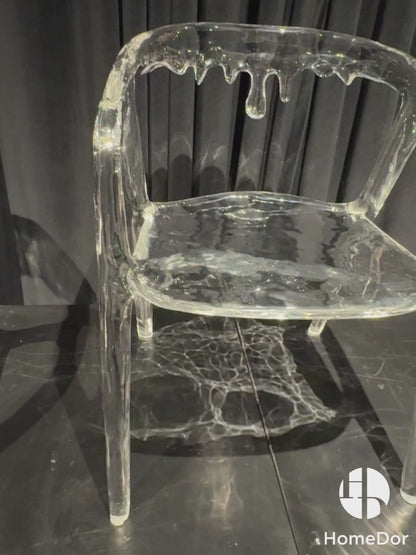 Modern Art Design Landscape Transparent Glacier Crystal Chair by Gordon Gu