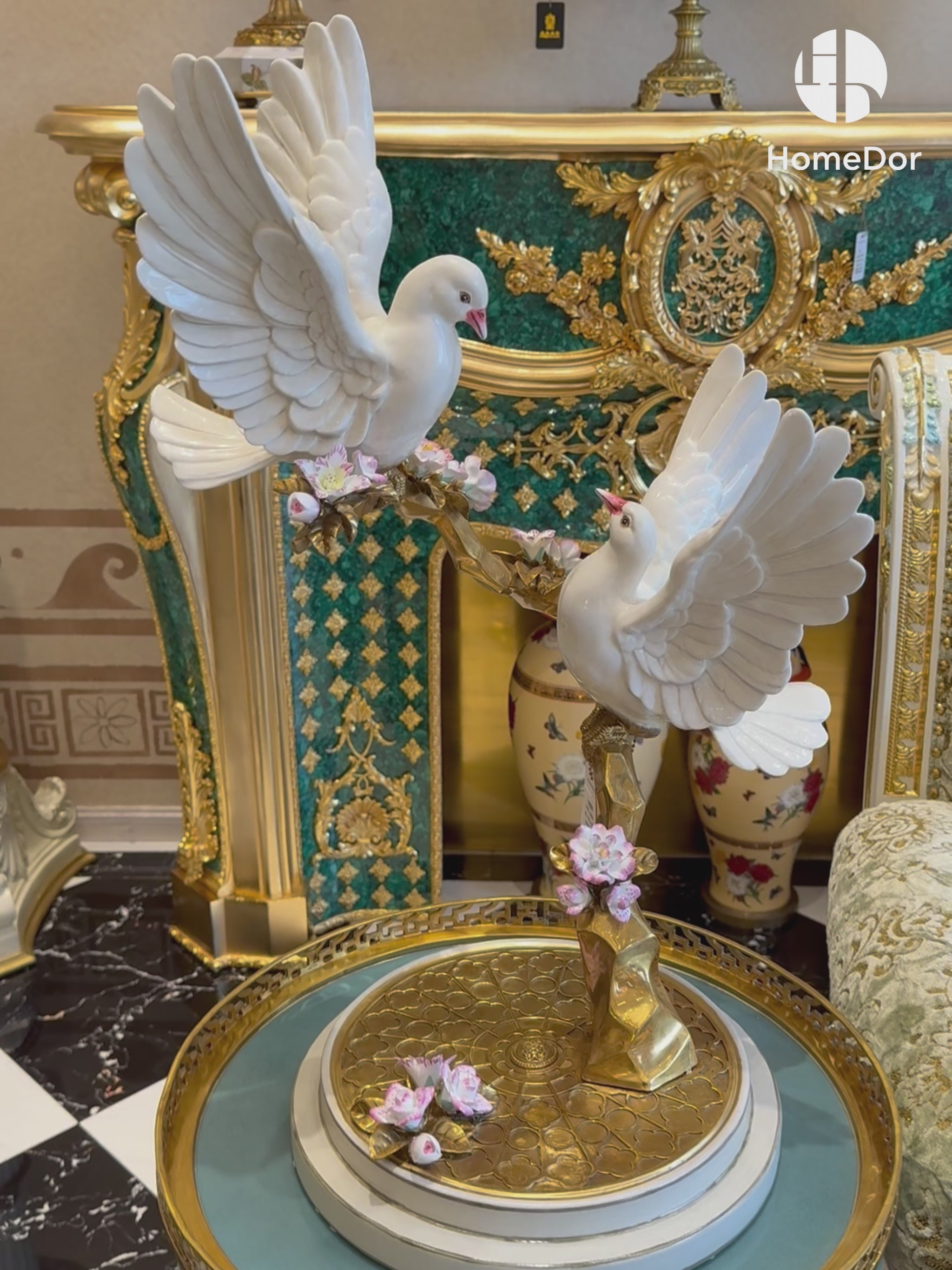 Elegant Flying Dove Decorative Figurine  Perfect for Formal Dining & Everyday Elegance