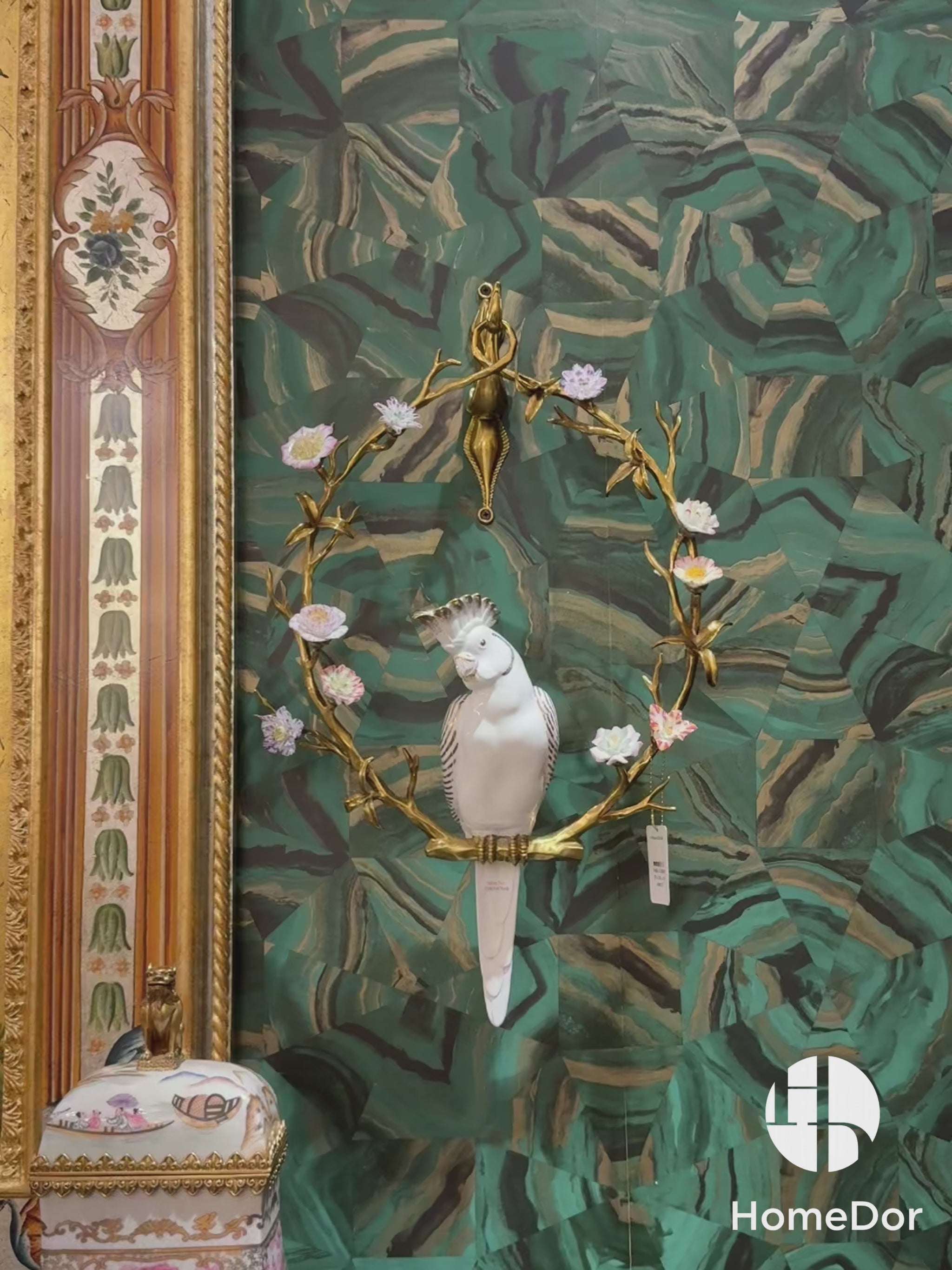 White Parrot Wall Decor by HomeDor Art Home