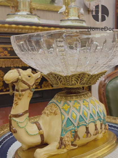 Moorish Revival Camel Crystal Tazza