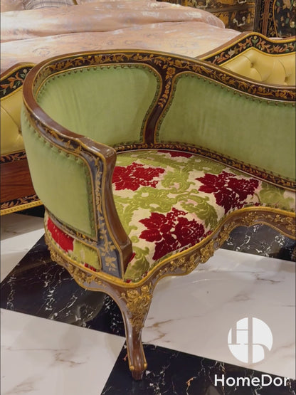 HomeDor × FH&Home | Vintage French S-Shaped Double Conversation Love Chair