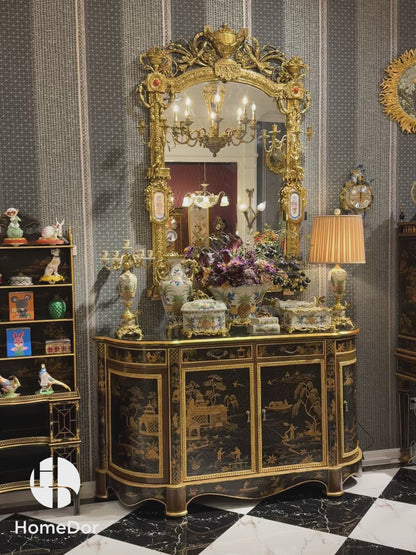 HomeDor × FH&Home | Tropical Rainforest Pineapple Hand-Painted Tabletop Decor Set