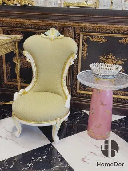Napoleon III Balloon Back Accent Chair