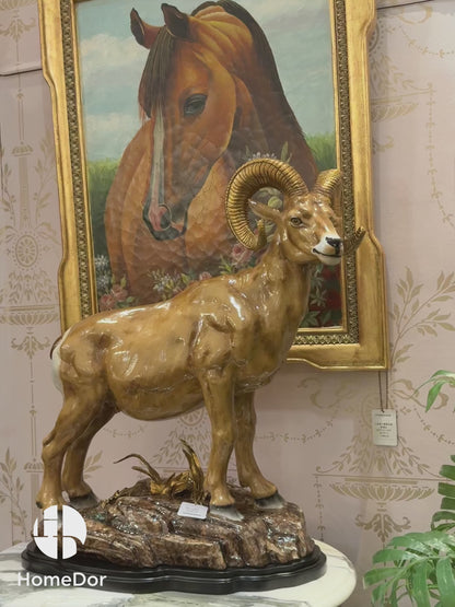 HomeDor × FH&Home | Premium Ram Statue Decor