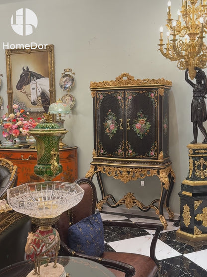 HomeDor × FH&amp;Home | Armario Rococó Craquelado Rosas