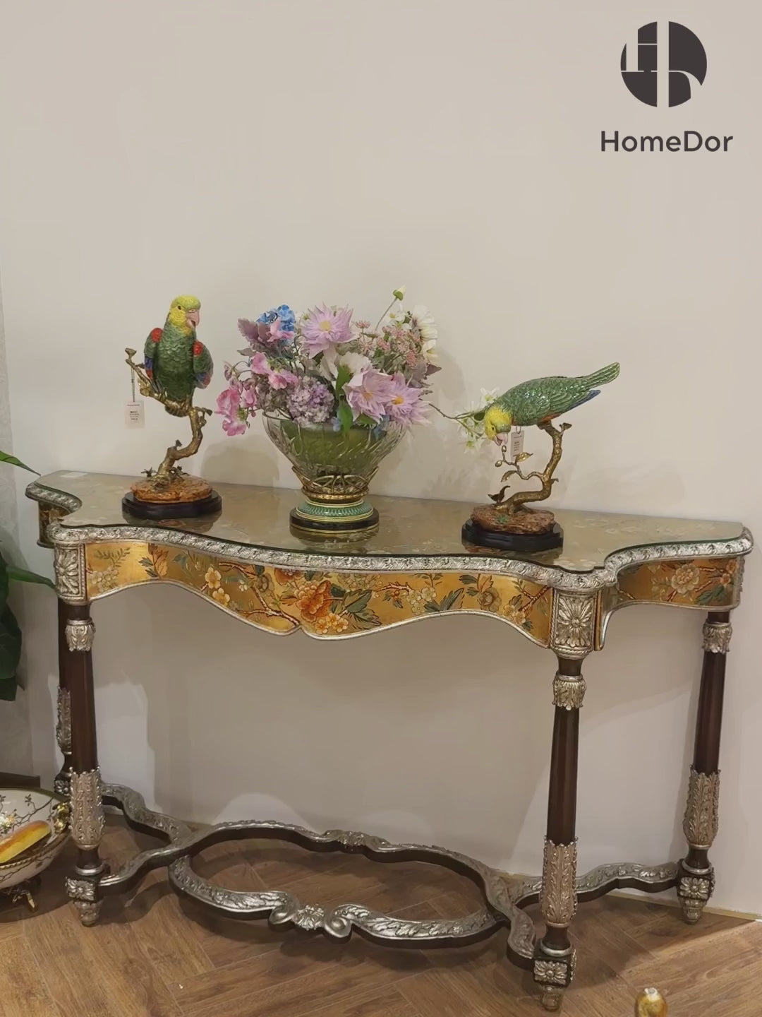 This Artistic Green Parrot Figurine Table Decor is a Mantel decorative display, Bookshelf styling focal point and Entryway console statement piece.

