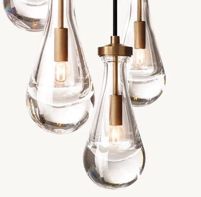 HomeDor Premium Modern Floating Raindrop Chandelier
