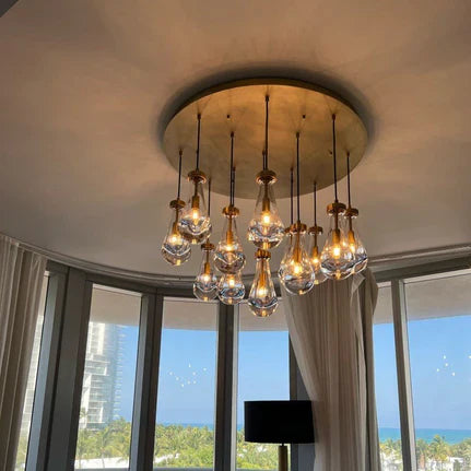 HomeDor Premium Modern Floating Raindrop Chandelier