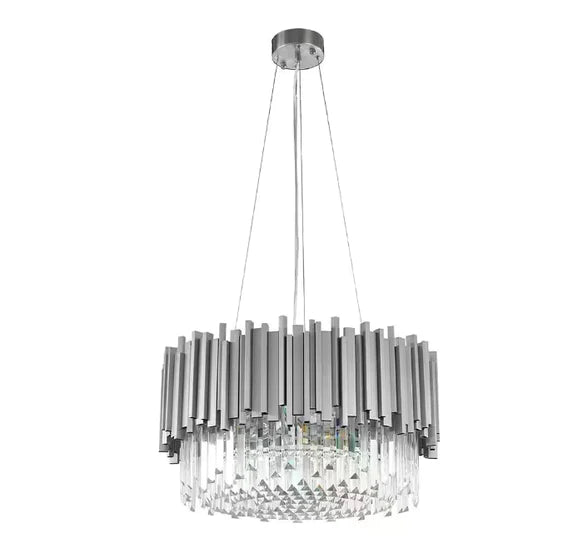 HomeDor Lohsen Classic Round 1 Layer Crystal Chandelier