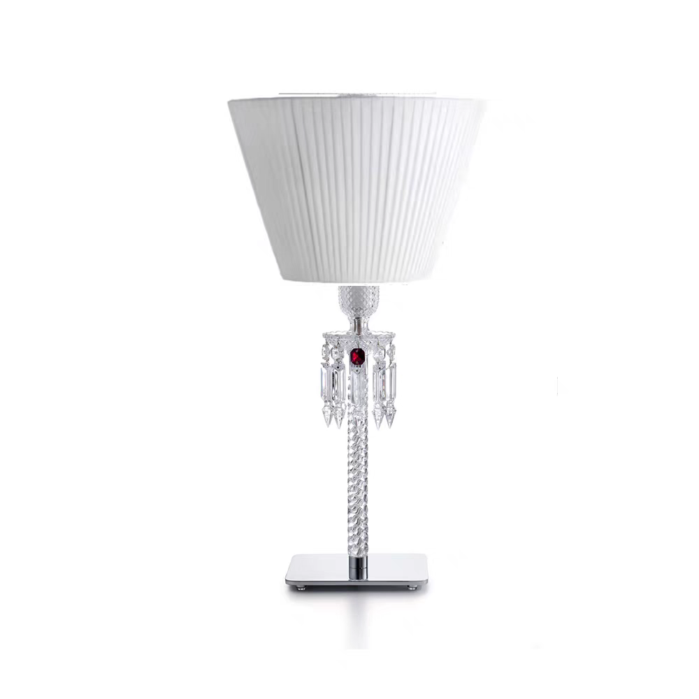 HomeDor Premium Laurel Vintage Luxury Lampshade Table Lamp in Black/White
