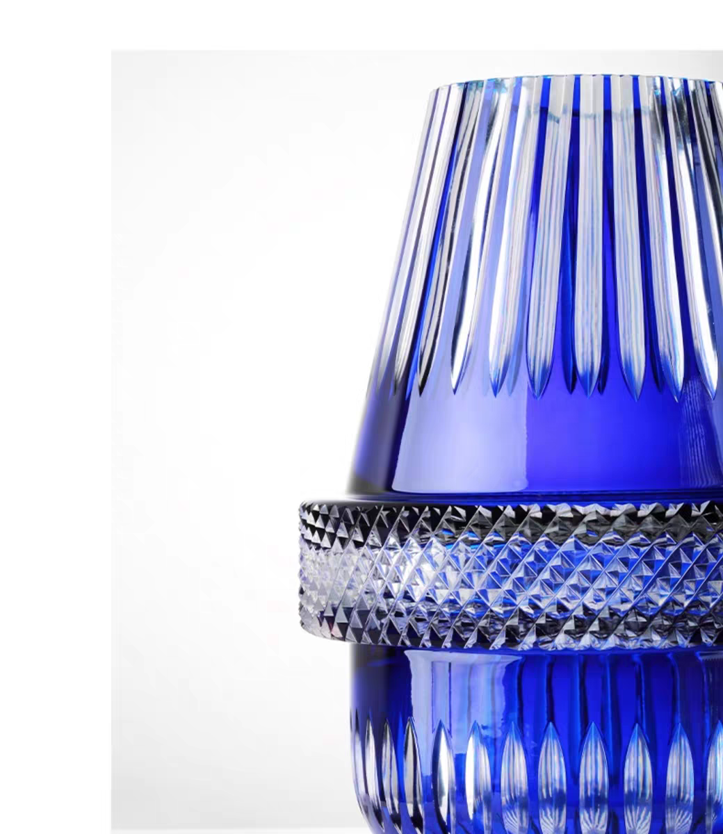 HomeDor Luxury Crystal Vase for Table Decor