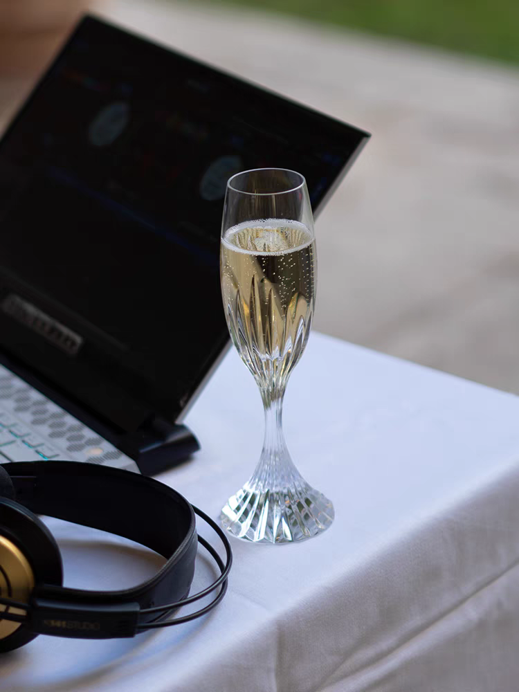 HomeDor Luxury Crystal Champagne Glass