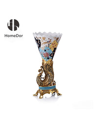 Dragon Cornucopia Vase: L21cm × W40cm × H46cm
